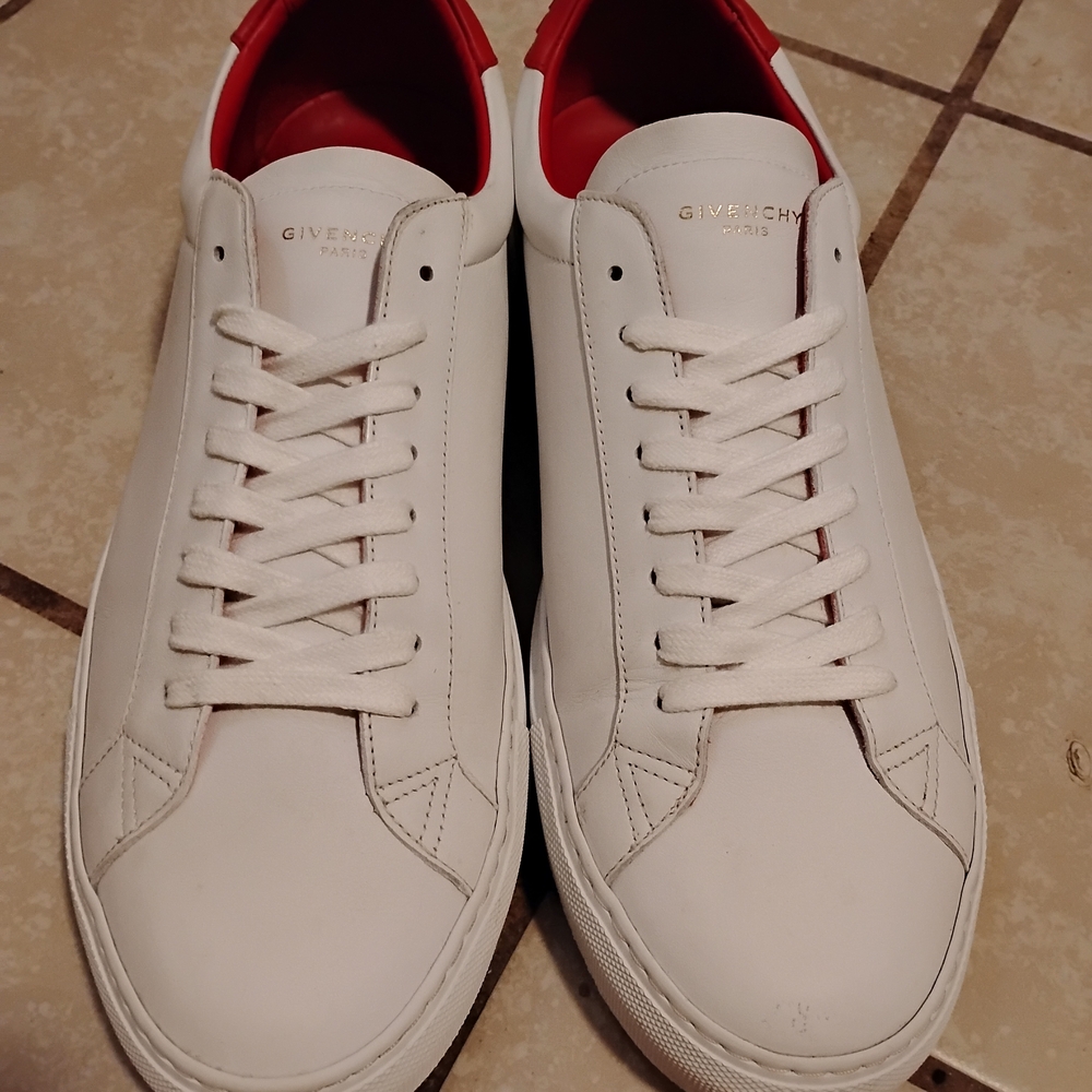 Givenchy White and Red Men's Sneakers